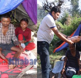 बडिमालिका खबर मार्फत अलपत्र पेमा गुरुङको परिवालाइ सहयोग