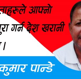 केही नेताहरुले आफ्नो स्वार्थ पुरा गर्न देश खरानी पार्दैछन।