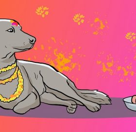 आज कुकुर तिहार मनाइँदै