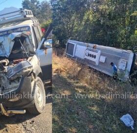 कैलालीमा बस र स्कारपियो ठोक्किँदा २७ जना घाइते(नामसहित)