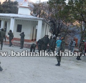 एनसिसी स्थापना दिवसको अवसरमा मालिका मन्दिर सरसफाई