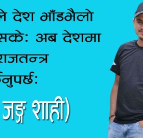 नेताले देश भाँडभैलो गरिसके: अब देशमा पुन राजतन्त्र फर्किनुपर्छ: (अर्थ जङ्ग शाही)