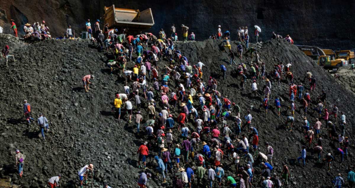म्यानमारको खानीमा पहिरो, कम्तिमा ७० जना बेपत्ता