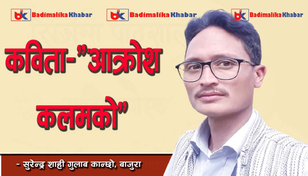 कविता- “आक्रोश कलमको”