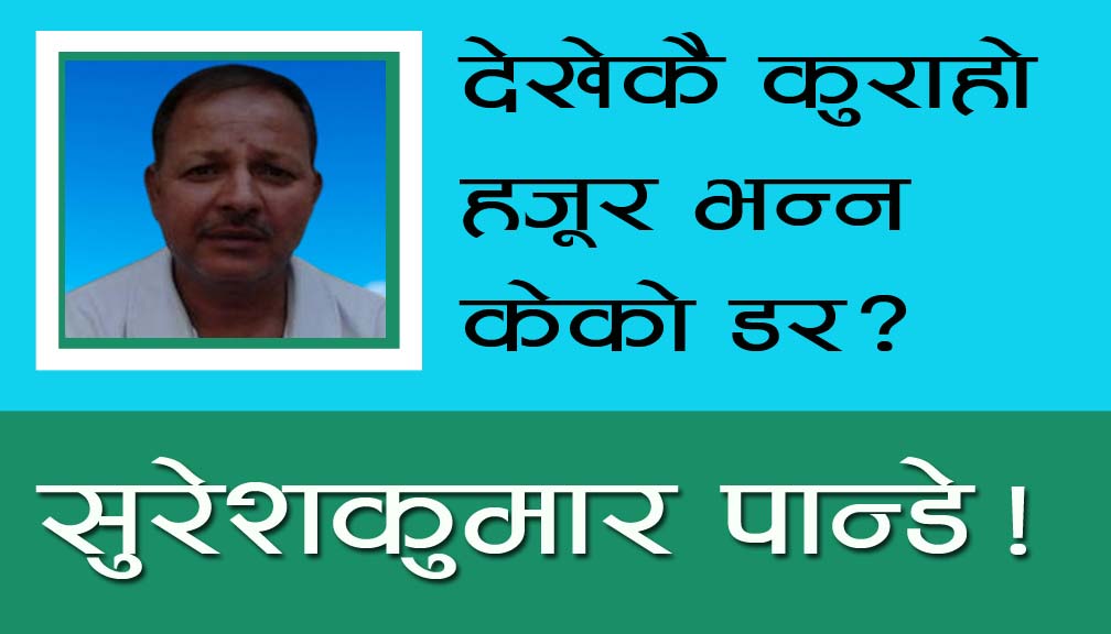 देखेकै कुराहो हजूर भन्न केको डर?