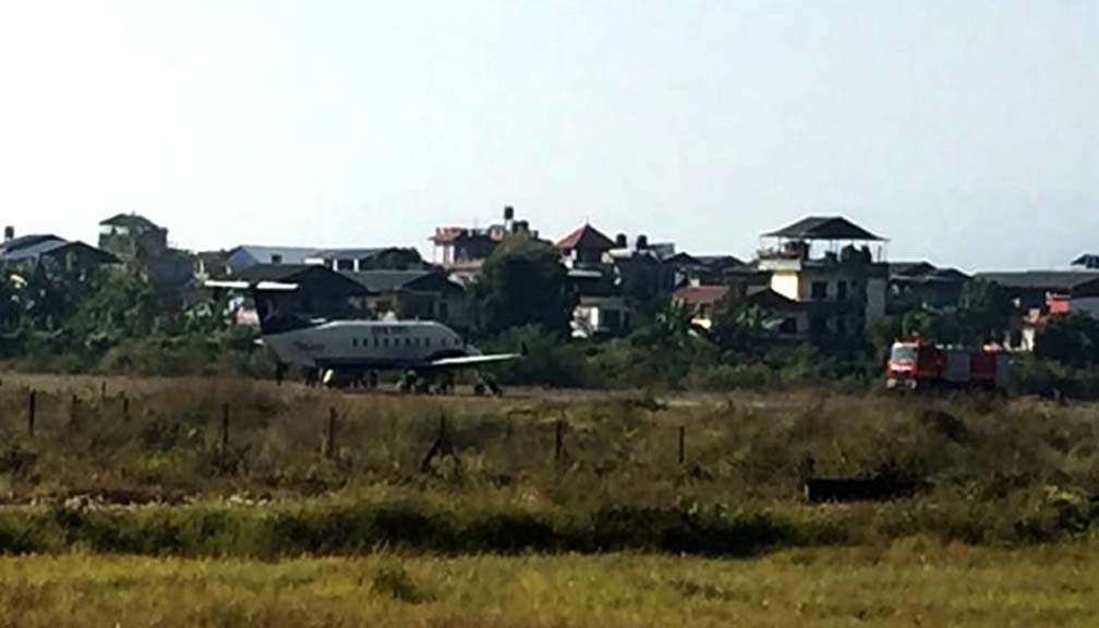 इन्जिन फेल भएपछि बुद्धको जहाज भरतपुरमा आपतकालीन अवतरण