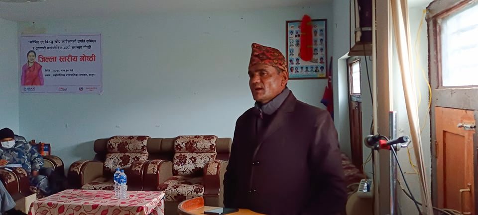 कोरोना भाइरस रोकथाम तथा नियन्त्रणमा सबैले लाग्नुपर्ने सांसद थापा