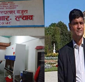 सिन्धुपाल्चोक जाने पिसिआर ल्याब मेसिन सांसद थापाले बाजुरा ल्याए