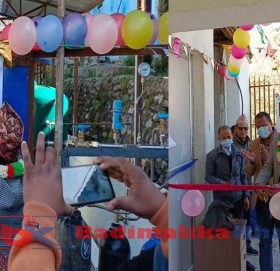 सांसद थापाद्धारा बाजुरा अस्पतालमा पिसिआर मेसिन र अक्सिजन पलान्टको उद्धघाटन