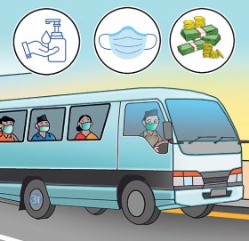 प्रशासनको निर्देशन : सिट क्षमताभन्दा बढी यात्रु नराख्नू, मास्क नलगाउनेलाई प्रवेश नदिनू