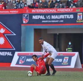 मरिससविरुद्ध नेपाललाई अग्रता, विमलले गरे गोल