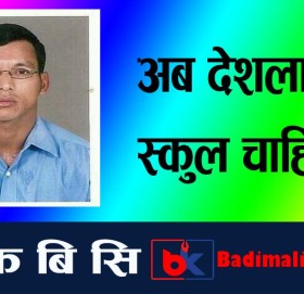 अब देशलाई स्कुल चाहिदैन !