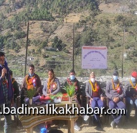 बाजुरामै पहिलो बडिमालिका ८ रापक सुरक्षित खानेपानी युक्त बस्ती घोषणा