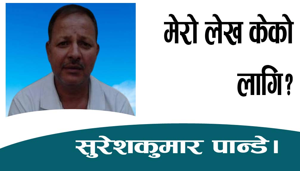 मेरो लेख केको लागि?