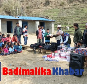 विपन्न ४० जना वालवालिकालाई शैक्षिक सामाग्रि सहयोग