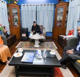 देउवा र ओलीको दुई घण्टा छलफल : एमसीसीमा सहयोग गर्न आग्रह