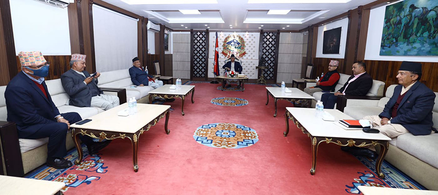 एमालेसँग छलफलका लागि कांग्रेस नेताहरु बालकोटमा