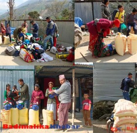 जोखिम परिवारलाई खाद्यन्न र लुगाकपडा सहयोग