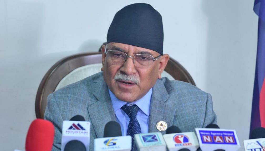 अब भ्या भ्या नगर्ने विचार छ, माओवादीको सत्ता र सडक दुवै हो : अध्यक्ष प्रचण्ड