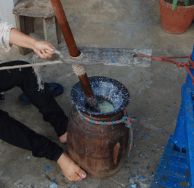 ठेकी बनाउने चँदरा पेसा सङ्कटमा