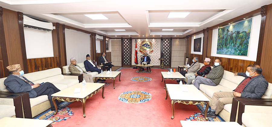 सत्ता गठबन्धनको बैठक : चुनावी तालमेल र प्रधानमन्त्रीको भारत भ्रमणबारे छलफल हुने