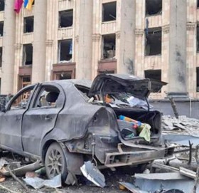 युक्रेनका ठूला शहरमा रुसी सेनाको बमबारी, खार्किभमा २१ जना मारिए