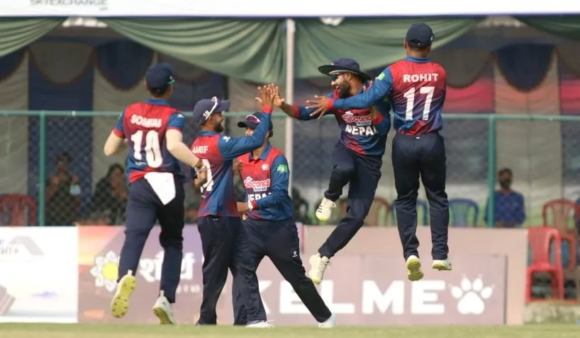 टी-२० श्रृङ्खलामा पीएनजीमाथि नेपाल १५ रनले विजयी