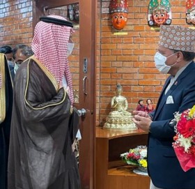 साउदी अरबका विदेशमन्त्री नेपालमा
