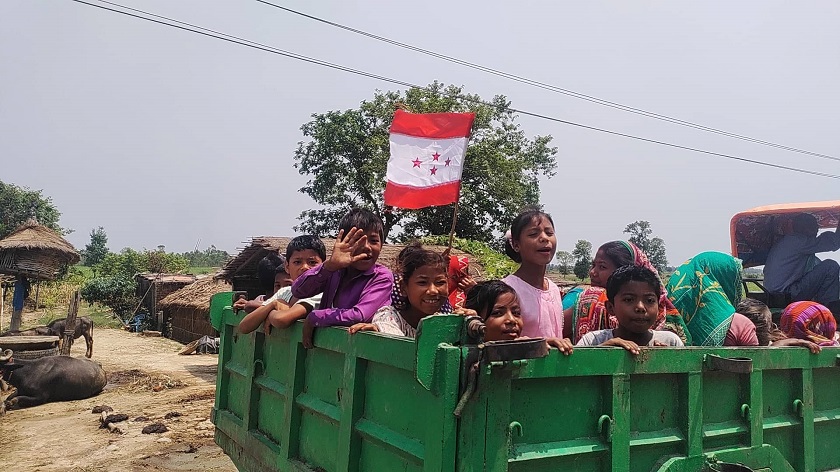 निर्वाचन आचार संहिताविपरीत बालबालिकाको प्रयोग