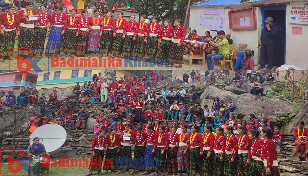 स्वास्थ्य अधिकार सुधार परियोजना अन्तर्गत बडिमालिका ६ मा देउडा गीत प्रतियोगिता