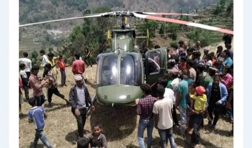 अछाममा सुत्केरी हेलिकोप्टरबाट उद्धार