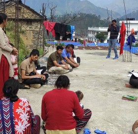 आईएनएफ नेपालद्धारा सरसफाई नमुना टोलको अनुगमन