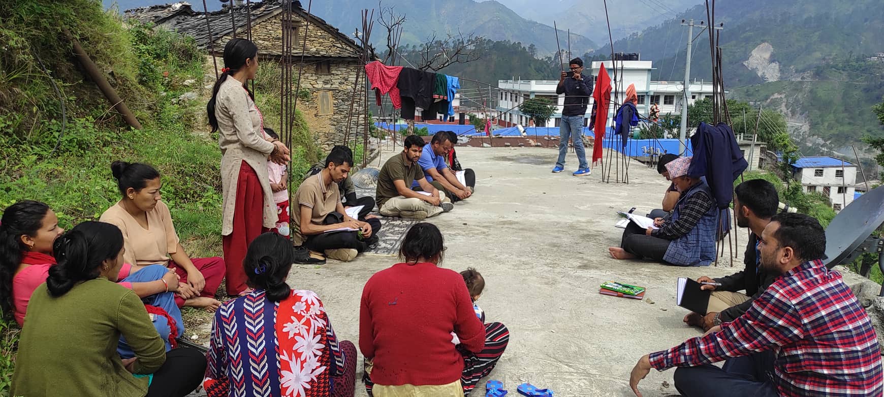 आईएनएफ नेपालद्धारा सरसफाई नमुना टोलको अनुगमन