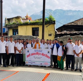 बाजुरा जिल्लामा अन्तर्राष्ट्रिय योग दिवस मनाइयो