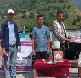 एशियन लाइफ इन्स्योरेन्स बाजुराद्धारा  मृत्यू दावी रकम भुक्तानी