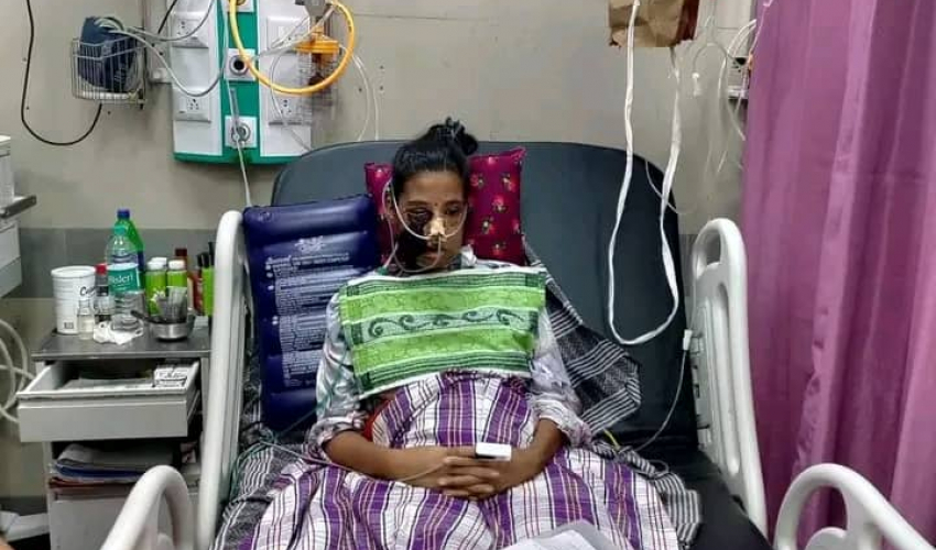 आर्थिक अभावमा अस्पतालमा छ्टपटाउँदै डोटीकी जानकी, सहयोगका लागि आग्रह