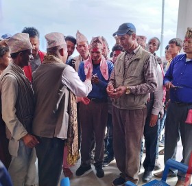 नगरप्रमुख बानियाँद्धारा बुढीगंगा १ को नवनिर्मित वडा कार्यालय भवन उद्घाटन