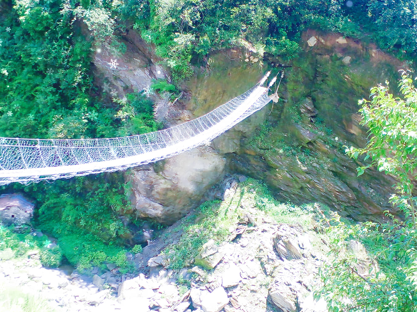 झुलङगे पुल पहिराेका कारण जाेखिममा हुँदा आवत जावतमा समस्या