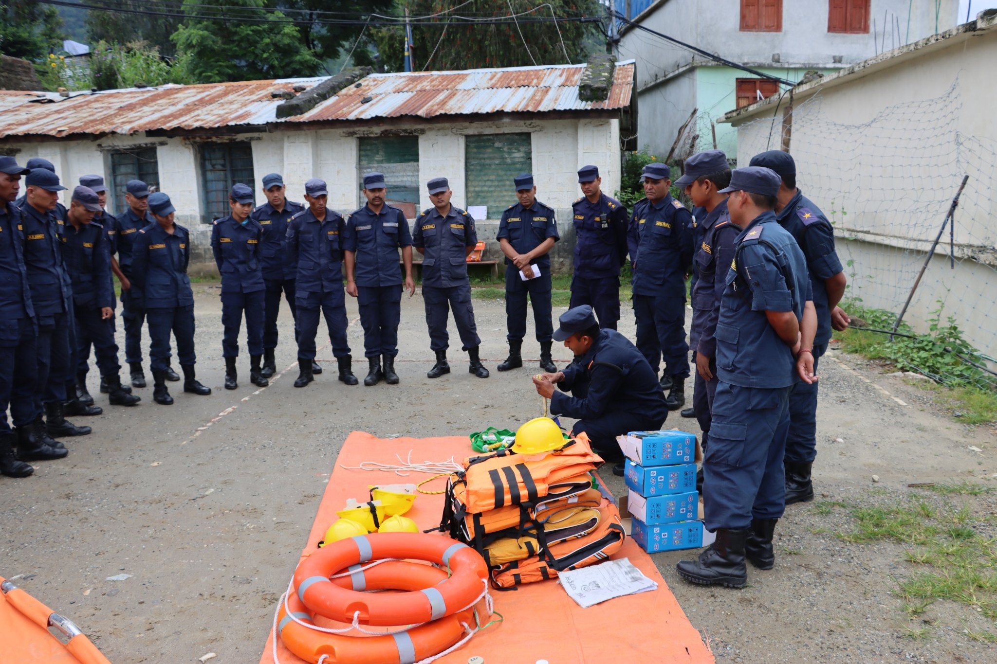 जिल्ला प्रहरी कार्यालयद्धारा बिपद् जोखिम न्युनीकरण तथा उद्दार अभ्यास