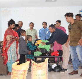 बिच्चली चार भाइबहिनीलाइ सहयोग