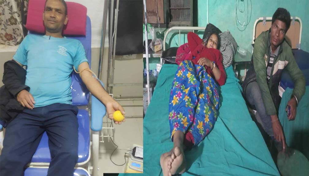 पत्रकार पाध्यायले दिए बिरामीको ज्यान बचाउँन ब्लड