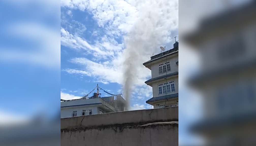 बोरिङ खन्दा राजधानीको जोरपाटीमा ग्यास निस्कियो