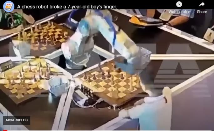 जब बुद्धिचाल खेलमा रोबोटले बालकको औँला भाँचिदियो…