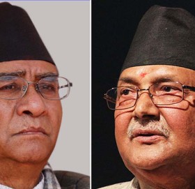 प्रधानमन्त्री देउवा र एमाले अध्यक्ष ओलीबीच भेटवार्ता