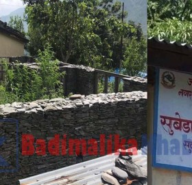 बझाङमा २० लाख खर्च गरेकाे स्वास्थ्य चाैकीकाे अधुरो भवन