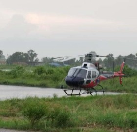 एमाले अध्यक्ष ओली चढेको हेलिकोप्टर सिमरा विमानस्थलमा आकस्मिक अवतरण