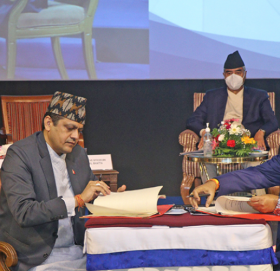 पश्चिम सेती र सेती नदी ६ को सर्वेक्षण अनुमति एनएचपीसीलाई दिने सम्झौता