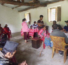 बडिमालिका नगरपालिका ६ मा भएकाे स्वास्थ शिविरबाट २ सय बढिले लिए सेवा