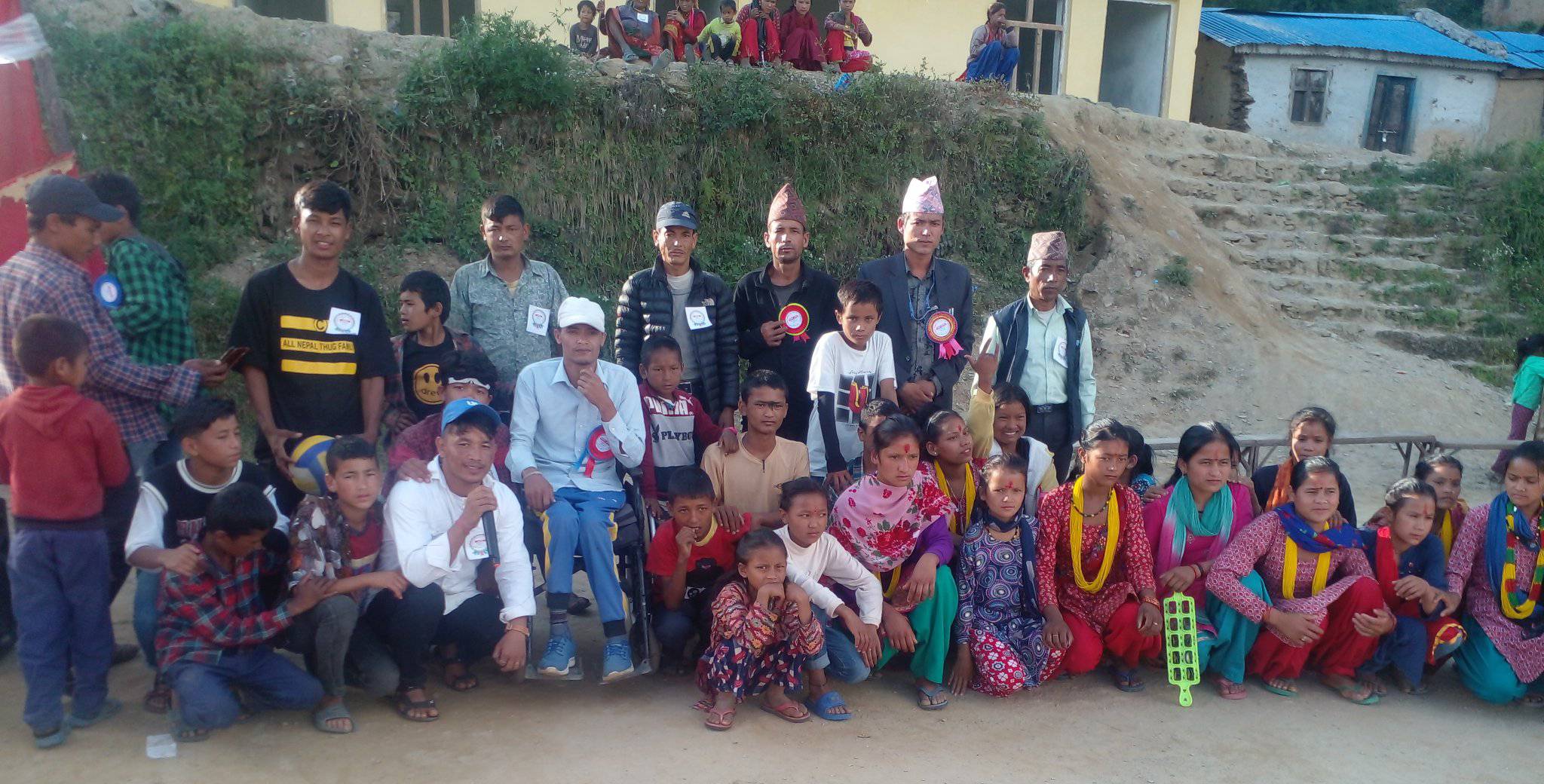 भगवती सिर्जनशील बालक्वलबद्वारा आयाेजित सास्कृतिक तथा शुभकामना आदान प्रदान