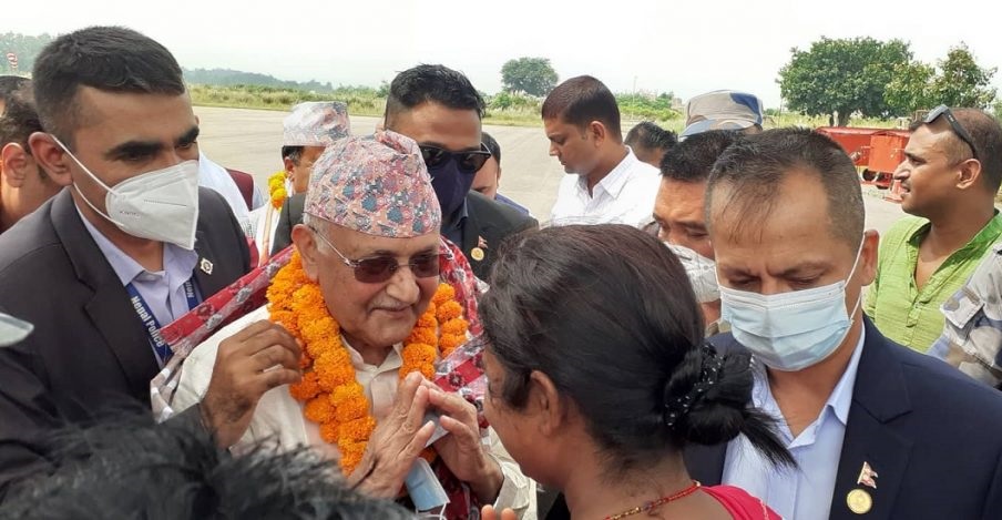 एमाले अध्यक्ष ओली धनगढी आउँदै, भोलि चुच्चे नक्सा समेटिएको ठाउँतिर जाने